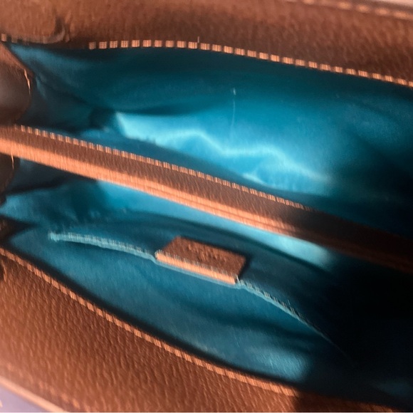 Gucci shoulder bag , ophidia model brown and tan with gucci monogram in front - Picture 5 of 7